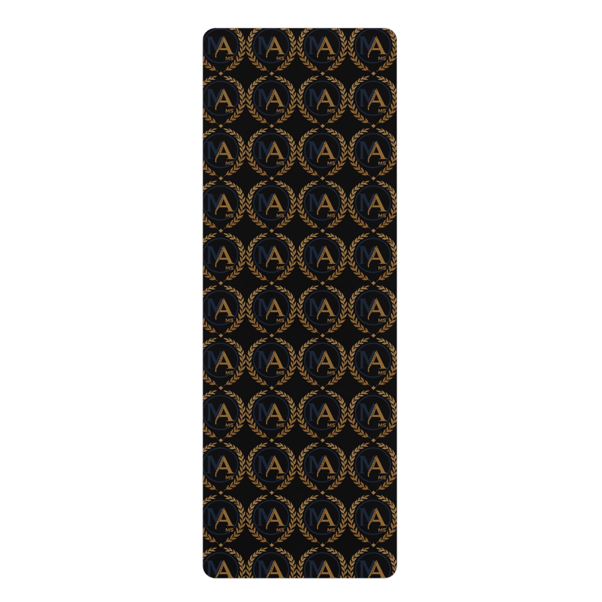 Резиновый коврик для йоги Monogram A Gold Laurel — Роскошный нескользящий коврик для упражнений