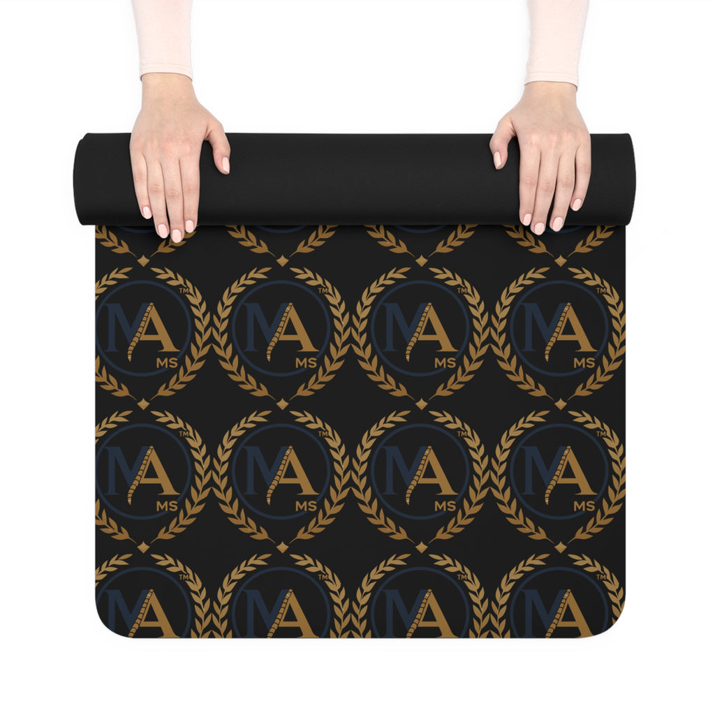 Резиновый коврик для йоги Monogram A Gold Laurel — Роскошный нескользящий коврик для упражнений