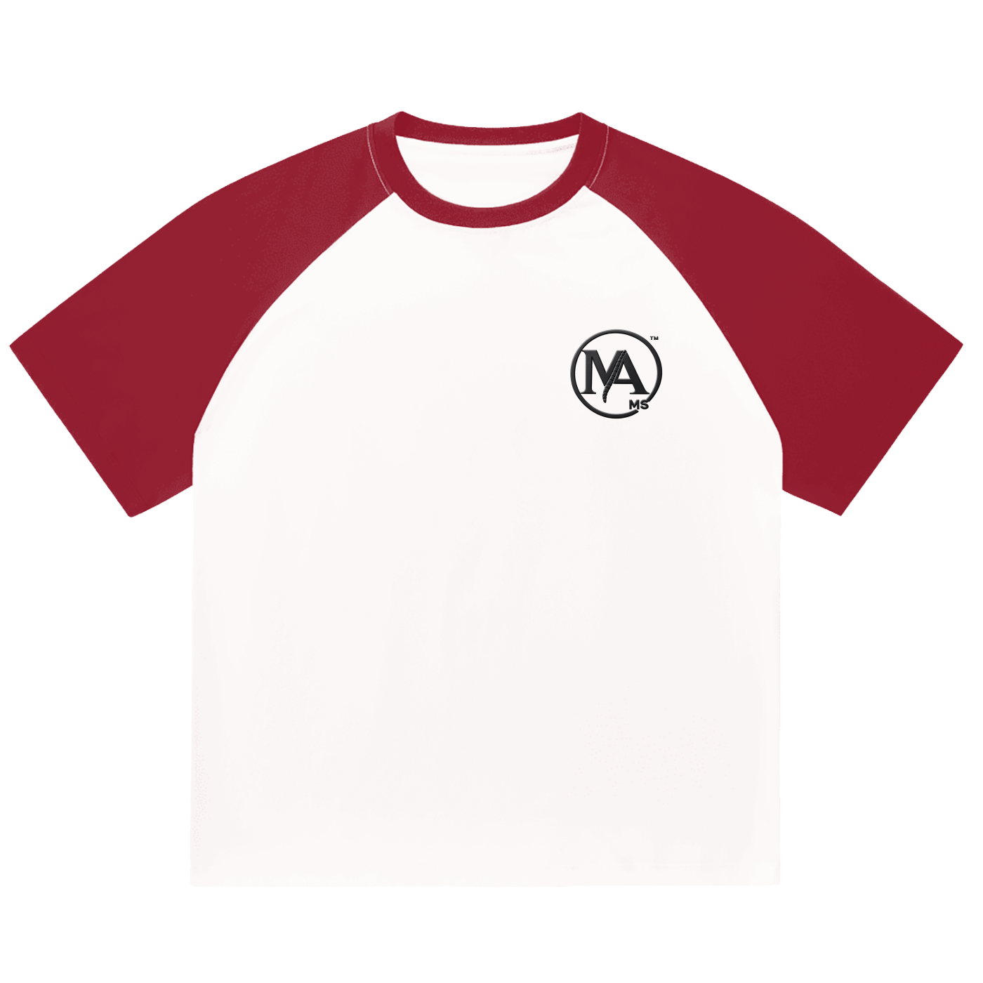 Color-Blocked Raglan Sleeve T-Shirt