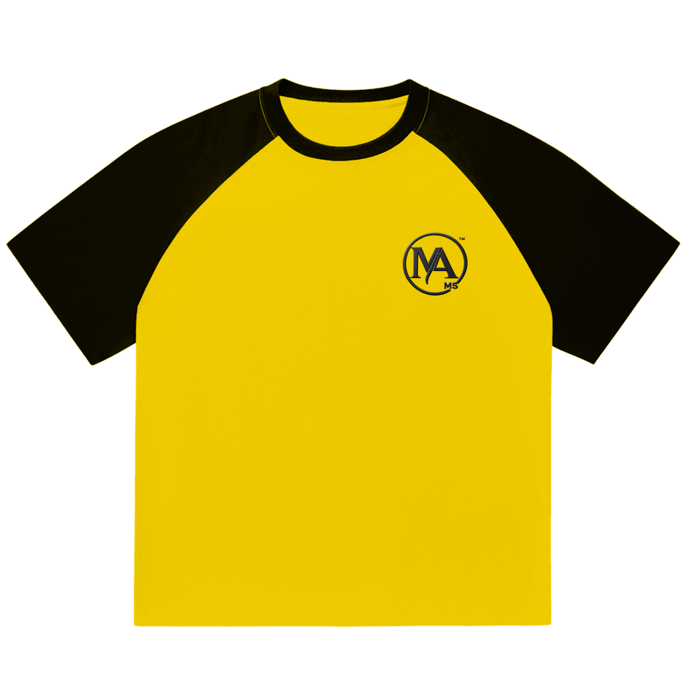 Color-Blocked Raglan Sleeve T-Shirt