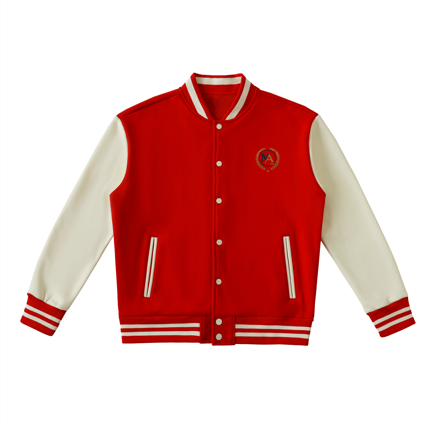 MAO • MS Two-Tone Fleeced Varsity Jacket